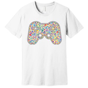 Video Game Controller Make Your Mark International Dot Day Premium T-Shirt