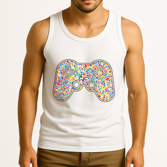 Video Game Controller Make Your Mark International Dot Day Tank Top