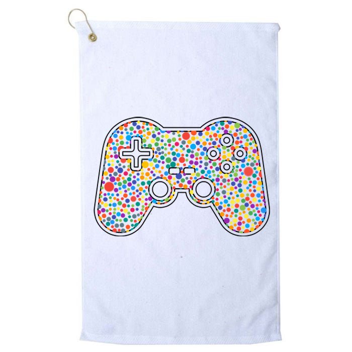 Video Game Controller Make Your Mark International Dot Day Platinum Collection Golf Towel