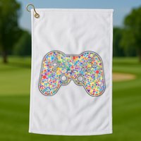 Video Game Controller Make Your Mark International Dot Day Golf Towel