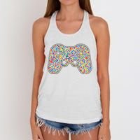 Video Game Controller Make Your Mark International Dot Day Women's Knotted Racerback Tank