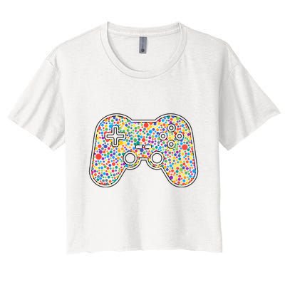 Video Game Controller Make Your Mark International Dot Day Crop Top