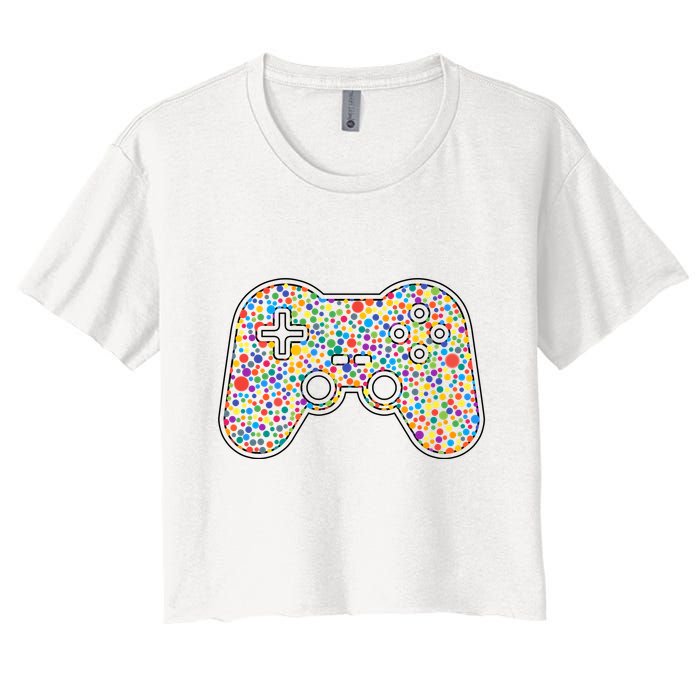 Video Game Controller Make Your Mark International Dot Day Crop Top