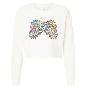 Video Game Controller Make Your Mark International Dot Day Cropped Pullover Crew