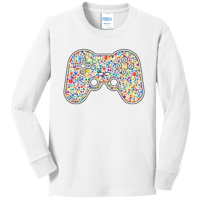 Video Game Controller Make Your Mark International Dot Day Kids Long Sleeve Shirt