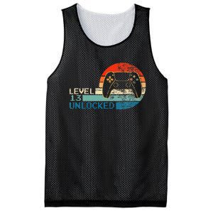 Video Game Controller Unlocked Level 13 Birthday Boy Mesh Reversible Basketball Jersey Tank