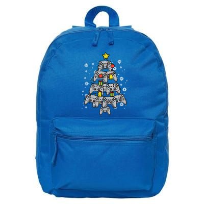 Video Game Controller Christmas Tree Xmas N Cute Gift 16 in Basic Backpack