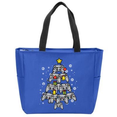 Video Game Controller Christmas Tree Xmas N Cute Gift Zip Tote Bag