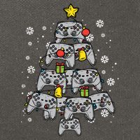 Video Game Controller Christmas Tree Xmas N Cute Gift Cotton Canvas Backpack
