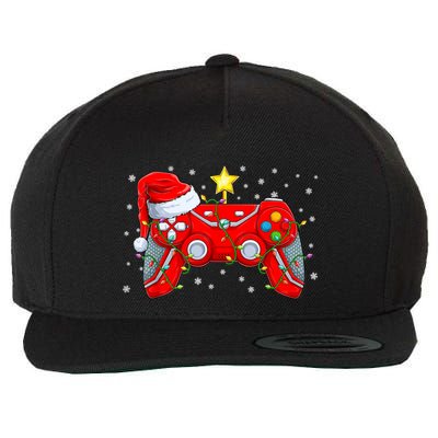 Video Game Controller Christmas Santa Hat Gamer Xmas Wool Snapback Cap