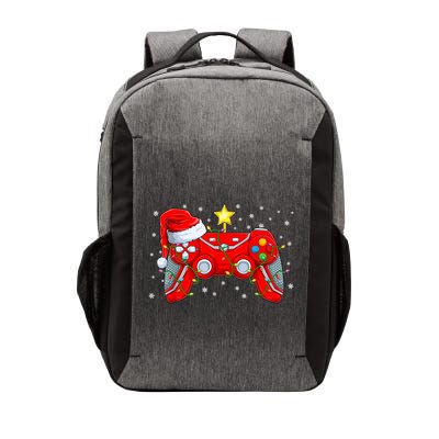 Video Game Controller Christmas Santa Hat Gamer Xmas Vector Backpack