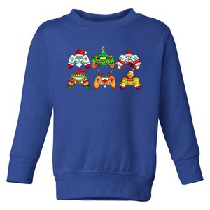 Video Game Controller Christmas Santa Hat Gamer Funny Gift Toddler Sweatshirt