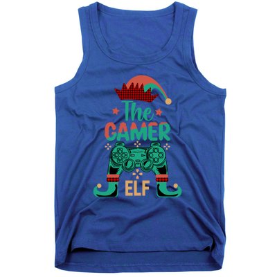 Video Game Controller Christmas Santa Elf Gamer Cool Gift Tank Top