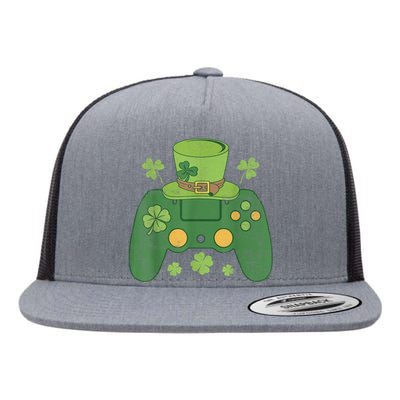 Video Game Controller Irish Gamer b.o.y.s Happy St Patricks Day Flat Bill Trucker Hat