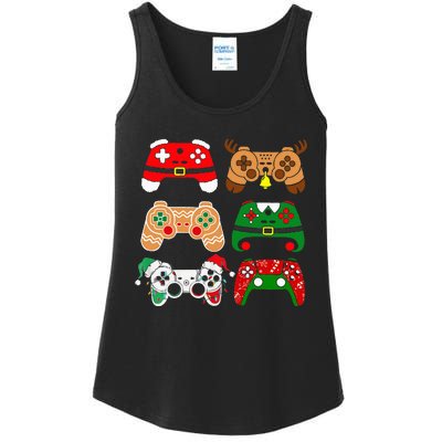 Video Game Controller Christmas Santa Hat Gamer Ladies Essential Tank