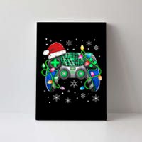 Video Game Controller Christmas Santa Hat Gamer Canvas