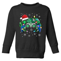 Video Game Controller Christmas Santa Hat Gamer Toddler Sweatshirt