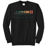 Video Game Controller Evolution 80s 90s Retro Gaming Gamer Gift Sweatshirt