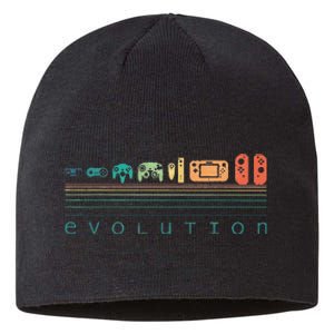 Video Game Controller Evolution 80s 90s Retro Gaming Gamer Gift Sustainable Beanie