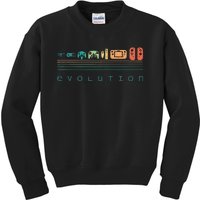 Video Game Controller Evolution 80s 90s Retro Gaming Gamer Gift Kids Sweatshirt