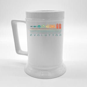 Video Game Controller Evolution 80s 90s Retro Gaming Gamer Gift Beer Stein