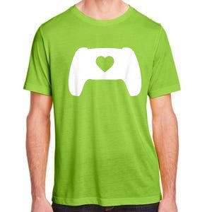 Video Game Controller Heart Gamer ValentineS Day Adult ChromaSoft Performance T-Shirt