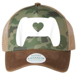 Video Game Controller Heart Gamer ValentineS Day Legacy Tie Dye Trucker Hat