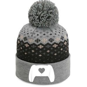 Video Game Controller Heart Gamer ValentineS Day The Baniff Cuffed Pom Beanie