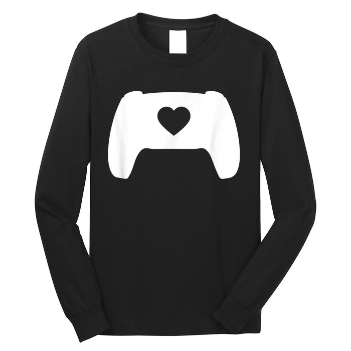 Video Game Controller Heart Gamer ValentineS Day Long Sleeve Shirt