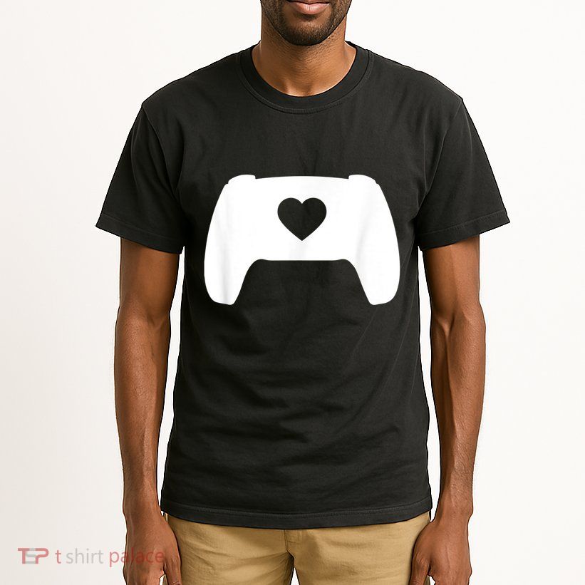Video Game Controller Heart Gamer ValentineS Day Tall T-Shirt