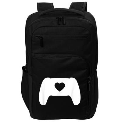 Video Game Controller Heart Gamer ValentineS Day Impact Tech Backpack