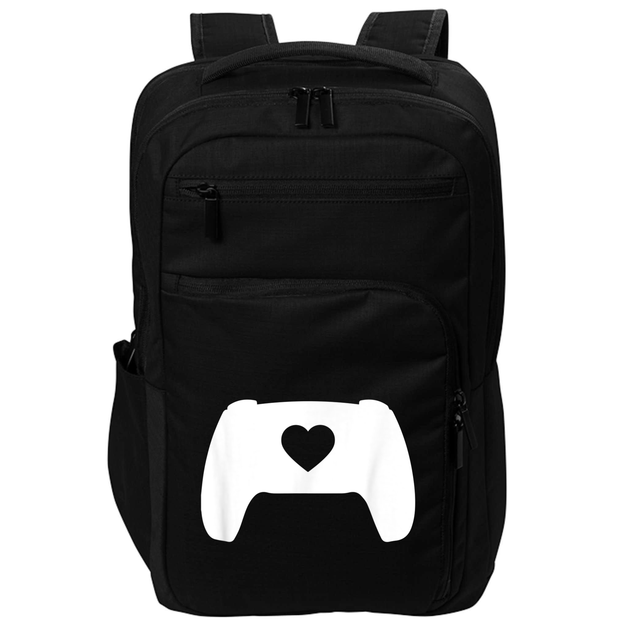 Video Game Controller Heart Gamer ValentineS Day Impact Tech Backpack