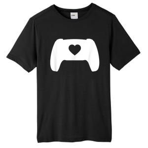 Video Game Controller Heart Gamer ValentineS Day Tall Fusion ChromaSoft Performance T-Shirt