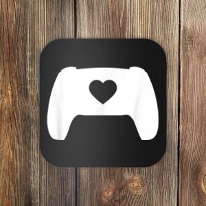 Video Game Controller Heart Gamer ValentineS Day Coaster