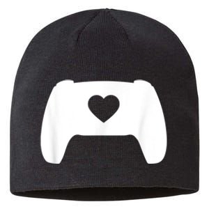 Video Game Controller Heart Gamer ValentineS Day Sustainable Beanie