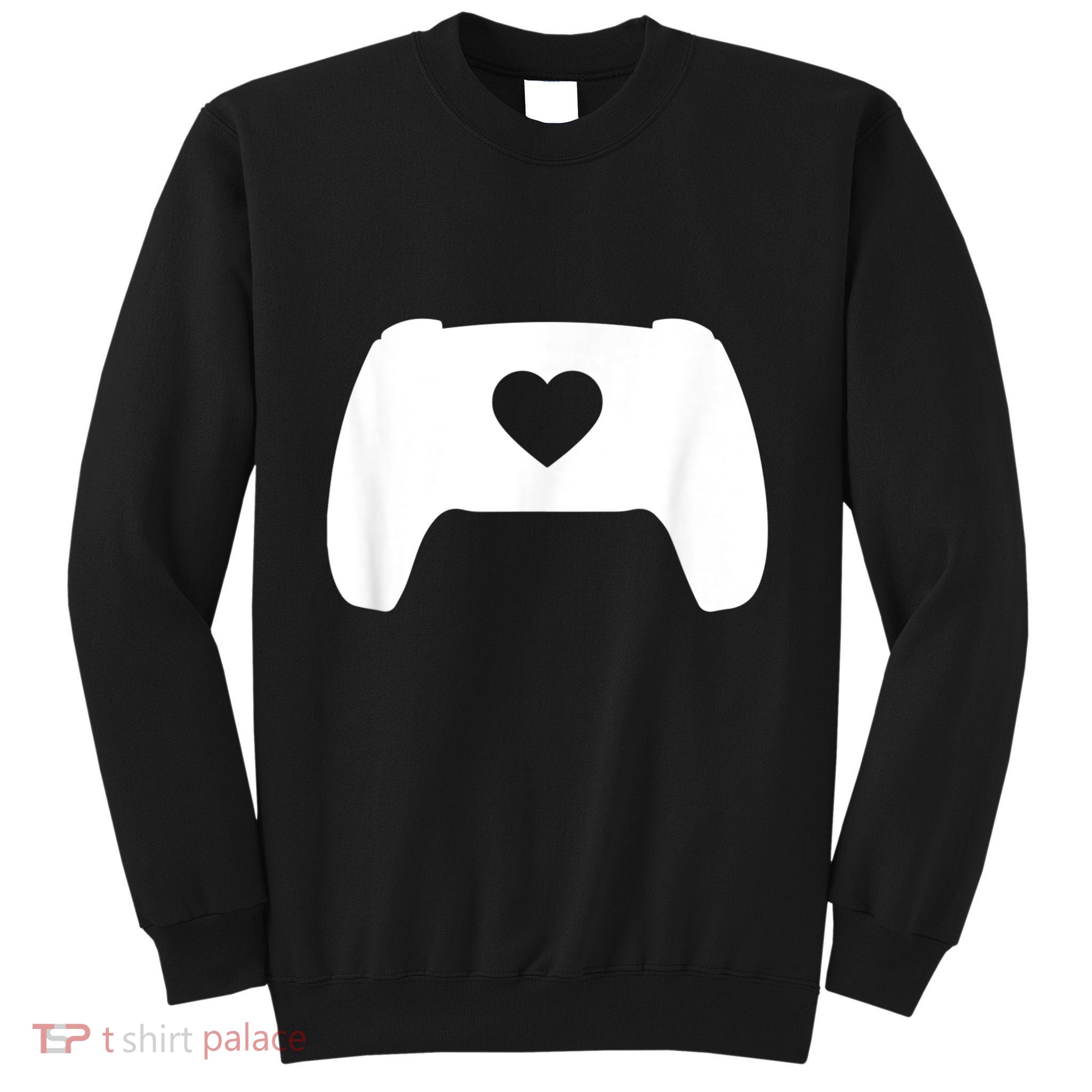 Video Game Controller Heart Gamer ValentineS Day Tall Sweatshirt