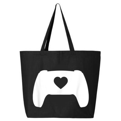 Video Game Controller Heart Gamer ValentineS Day 25L Jumbo Tote