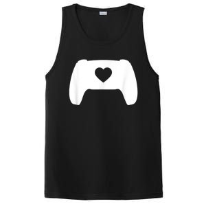 Video Game Controller Heart Gamer ValentineS Day PosiCharge Competitor Tank