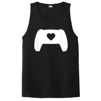 Video Game Controller Heart Gamer ValentineS Day PosiCharge Competitor Tank