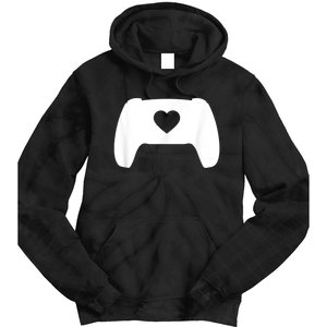 Video Game Controller Heart Gamer ValentineS Day Tie Dye Hoodie