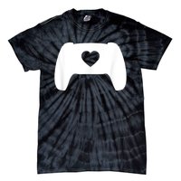 Video Game Controller Heart Gamer ValentineS Day Tie-Dye T-Shirt