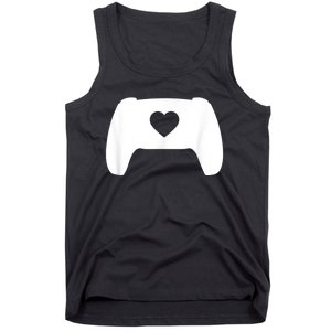 Video Game Controller Heart Gamer ValentineS Day Tank Top