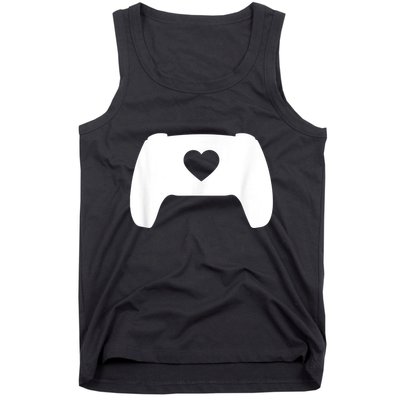 Video Game Controller Heart Gamer ValentineS Day Tank Top
