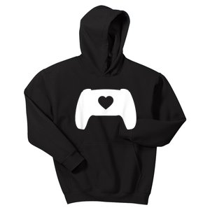 Video Game Controller Heart Gamer ValentineS Day Kids Hoodie