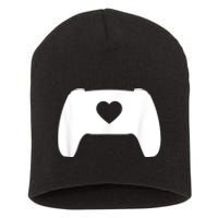 Video Game Controller Heart Gamer ValentineS Day Short Acrylic Beanie