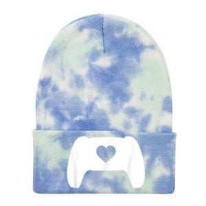 Video Game Controller Heart Gamer ValentineS Day Tie Dye 12in Knit Beanie