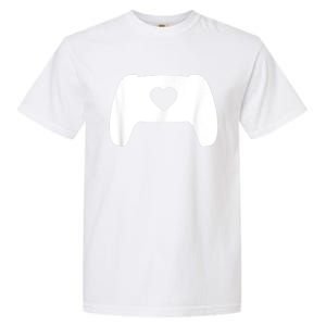 Video Game Controller Heart Gamer ValentineS Day Garment-Dyed Heavyweight T-Shirt