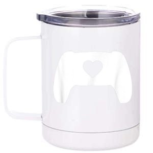 Video Game Controller Heart Gamer ValentineS Day 12 oz Stainless Steel Tumbler Cup