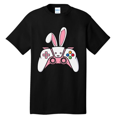 Video Game Controller With Bunny Ears Funny Easter Gaming Tall T-Shirt