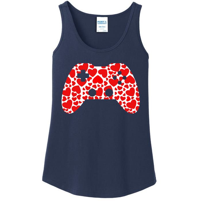 Video Game Controller Heart Valentines Day Boys Gamer Ladies Essential Tank